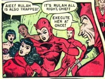 The other Devil Ladies uncover Rulah dressed as the now deceased Lona.