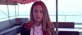 The boat is attacked by pirates and Maria looks grateful