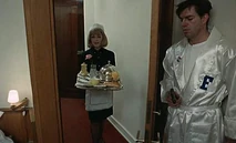 False maid is bringing poisoned food.