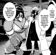 Moriarty and the wrestler herself