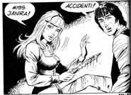 "Caught" by their teacher.