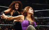 Layla in the ring against Eve Torres