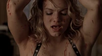 A face of pure sexual enjoyment from killing her victim