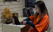 Teresa writing from prison