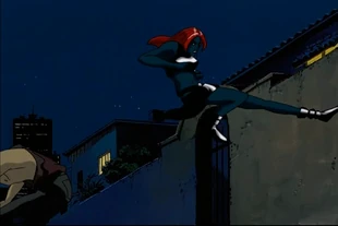 Mystique wanted to kick him for showing off but Cyclops dodged