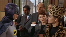 Catwoman, disguised as "Kitka," meets Batman