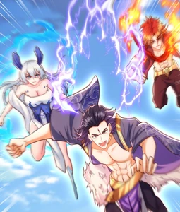 Water Demon prepares to attack with the two other demon kings
