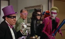 The villains are shocked to see the Dynamic Duo!