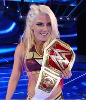 Alexa Bliss capturing the Raw Women's Championship
