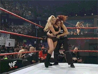 No Mercy 2000: Attacking Lita with a bulldog