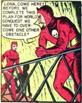 Peters calls the Devil Lady Lona over for instructions