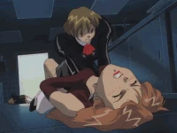 A Black Delmo chokes Aika