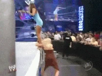 The evil Jillian attacking Candice Michelle