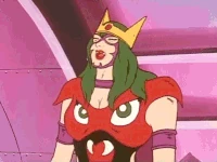 UFOWarriorDaiApolonJoket27G.gif (8.6 MB) Joket enjoys her promotion. She has taken Gyranik's job, and he is now her subordinate