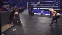 Layla betraying Kaitlyn during her Divas Championship match
