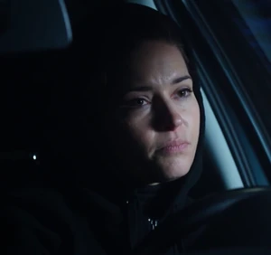 Taryn in her hooded disguise