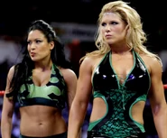 Melina with her villainous partner-in-crime, Beth Phoenix