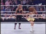 Mickie attacking Trish Stratus