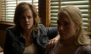 Villainous conspirators Sarah (left) and Nikki (right)