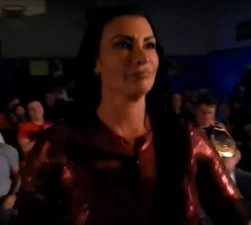 The evil Victoria at Ultimate Championship Wrestling in 2017