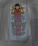 28.3.jpg (98 KB) (Reika in bathtub, source: Twitter) Fully awake, Reika tries to scream for help and escape, but her attempts are in vain because of the duct tape binding and gagging her. All he could do was prolong her fear, while leaving marks of adhesive tape on her body without realizing it.