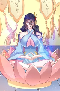 Song meditates to increase her cultivation power