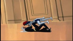 Getting kneed in the crotch