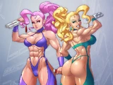 Carol and Brenda (Captain Commando)