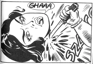 After her purpose has been fulfilled, Polly kills the female performer...