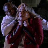 Harley attacking Leslie Bennett