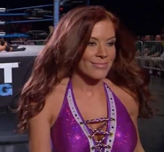 Madison smiling evilly after her heel turn