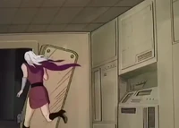 ...so she flees like a coward