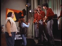 Looking great in tight jeans...