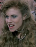 A Bad Girl enjoying seeing a bus explode with Toxie on it...