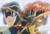 The moment of impact when the sisters' ship is knocked from the sky