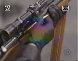 From Diagnosis Murder: the evil Edie loading her weapon