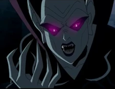 Sheila in her vampire disguise