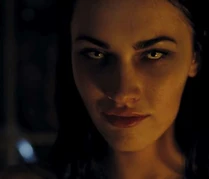 Jennifer with evil eyes