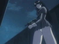 A Golden Delmo readies her gun