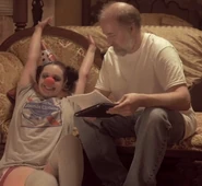 Relaxing with dad after their latest murder