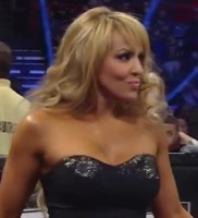Layla as a heel manager at ringside