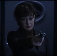 "I don’t think so." Jennifer preparing to shoot Stacy in her right shoulder