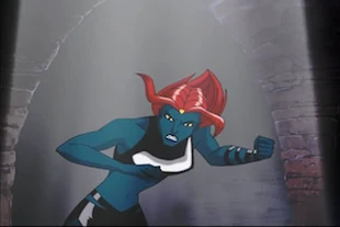 Announcing to Cyclops where her position is