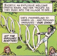 Jet Dream ambushes Raven Red and henchwomen