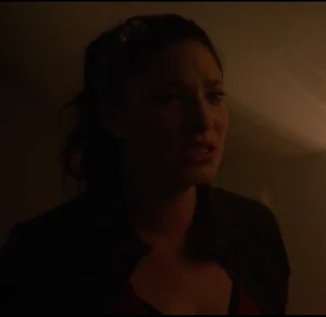 Leeann's crazed expression; beginning her heel turn