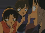 Keiko, caught when recovering her wiretap by Ran and Kazuha