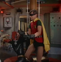 Catwoman under arrest