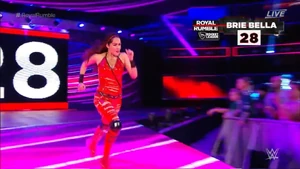 Brie Bella entering the Women's Royal Rumble in 2018