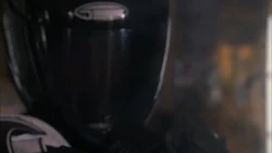 Maggie in her biker disguise