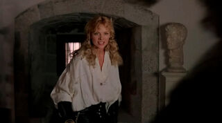 Justine de Winter (played by Kim Cattrall) The Return of the Musketeers 2050